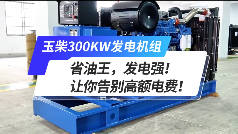 「視頻」玉柴300kw發(fā)電機(jī)組，省油王，發(fā)電強(qiáng)！讓你告別高額電費(fèi)！ 